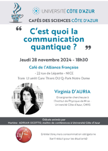 Affiche Café des Sciences nov 2024